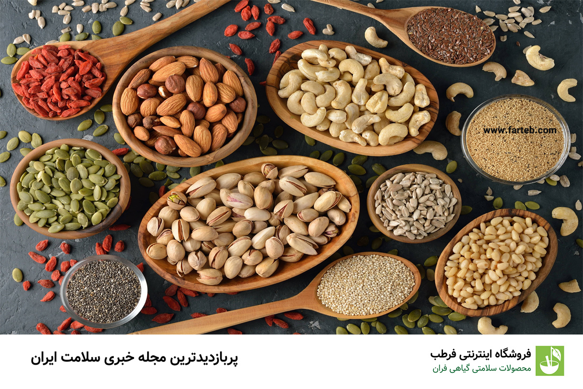 آجیل و دانهها: منابع چربیهای مفید