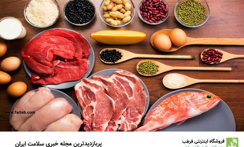 انواع غذاهای پروتئین دار